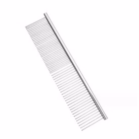 Peine de cepillo de pelo y dientes de acero inoxidable para mascotas de alta calidad