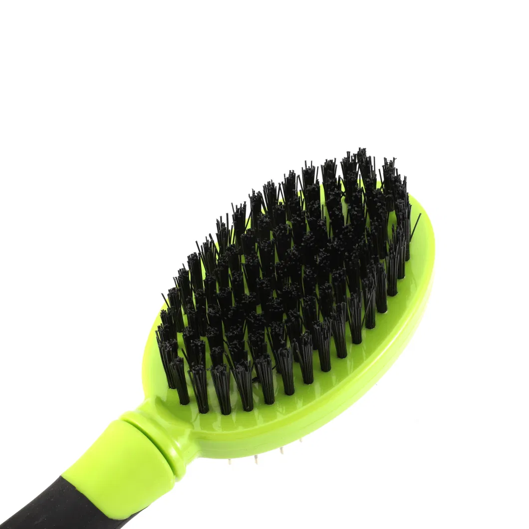 Dog Bath Brush Pet Cat Hair Removal Brush Double Sided Deshedding Comb Brush Pet Fur Knot Cutter Dog Grooming Shedding Tools