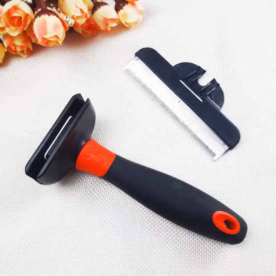 Wholesale Customized Pet Hair Removal Comb Dog Fur Dematting Trimmer Cat Deshedding Brush Grooming Tool