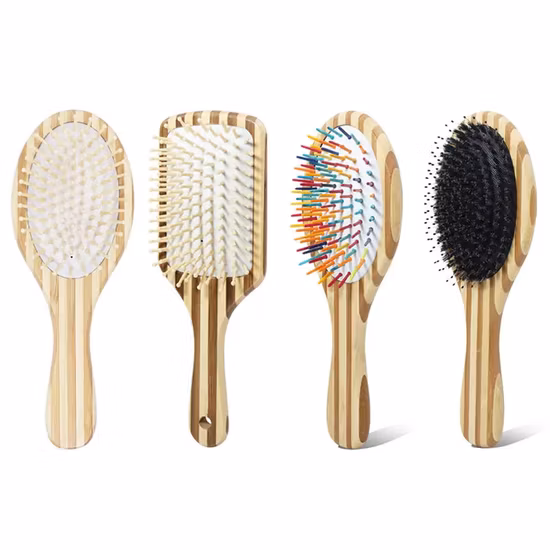 Cepillo de pelo de madera natural de alta calidad de la paleta del Pin del metal del cojín de aire